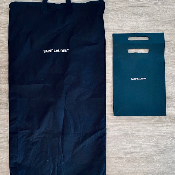 YSL SAINT LAURENT Men's Leather Jacket 46, NEW!